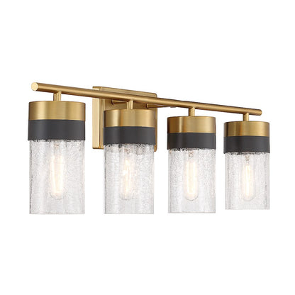 4 Light Bathroom Vanity Light, Brass