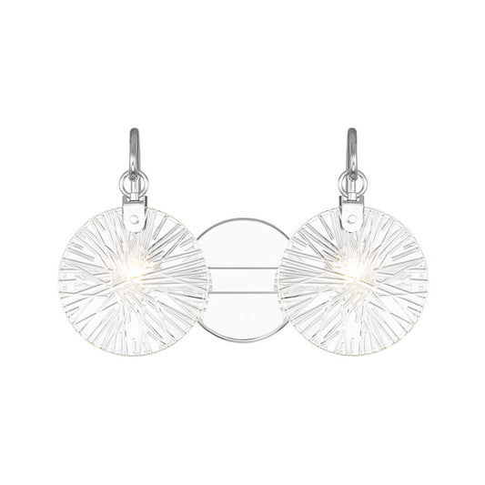 2 Light Bathroom Vanity Light, Polished Chrome