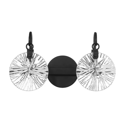 2 Light Bathroom Vanity Light, Matte Black