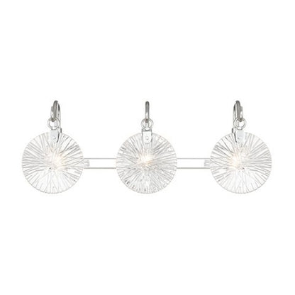 3 Light Bathroom Vanity Light, Polished Chrome