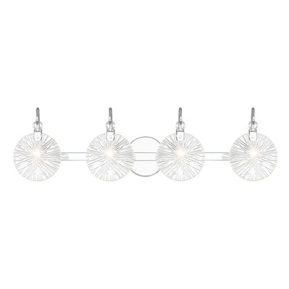 Savoy House Addison 4-Light Bathroom Vanity Light, Polished Chrome - 8-3981-4-11