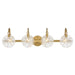 Savoy House Addison 4-Light Bathroom Vanity Light, Warm Brass - 8-3981-4-322