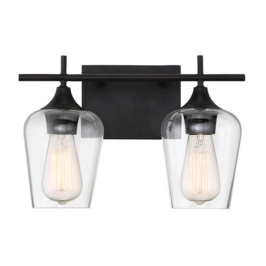 2 Light Bathroom Vanity Light, English Bronze