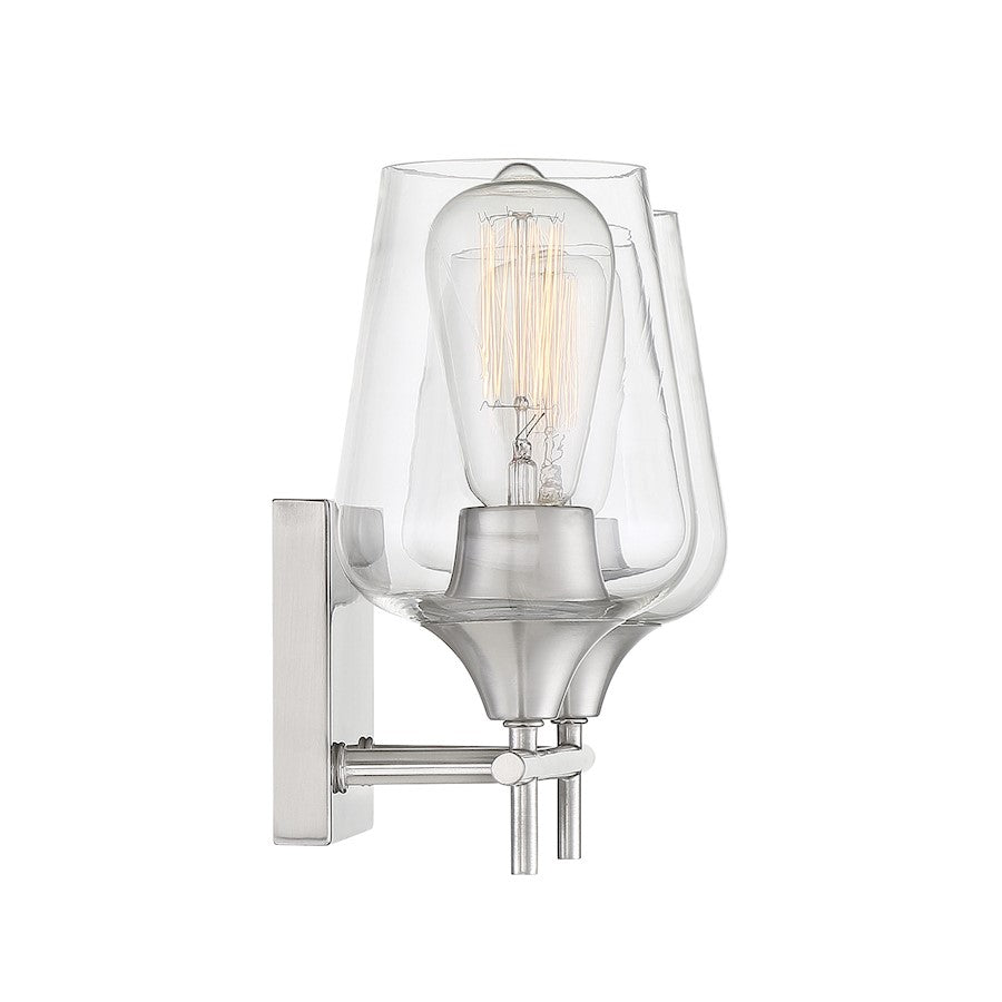 Bathroom Vanity Light, Satin Nickel