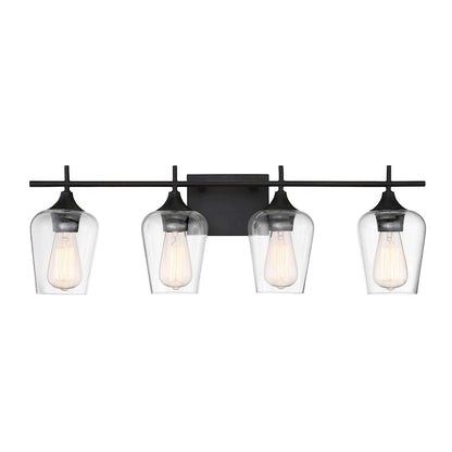 Savoy House Octave 4-Light Bathroom Vanity Light, English Bronze - 8-4030-4-13