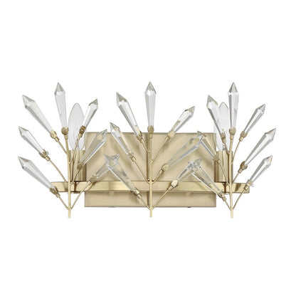 Savoy House Orianna 2 Light Bath, Noble Brass