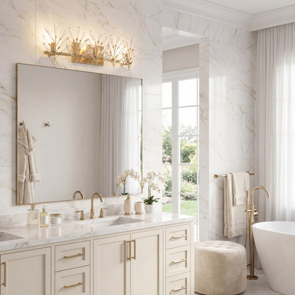 Savoy House Orianna 3 Light Bath, Noble Brass
