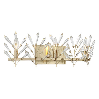 Savoy House Orianna 3 Light Bath, Noble Brass