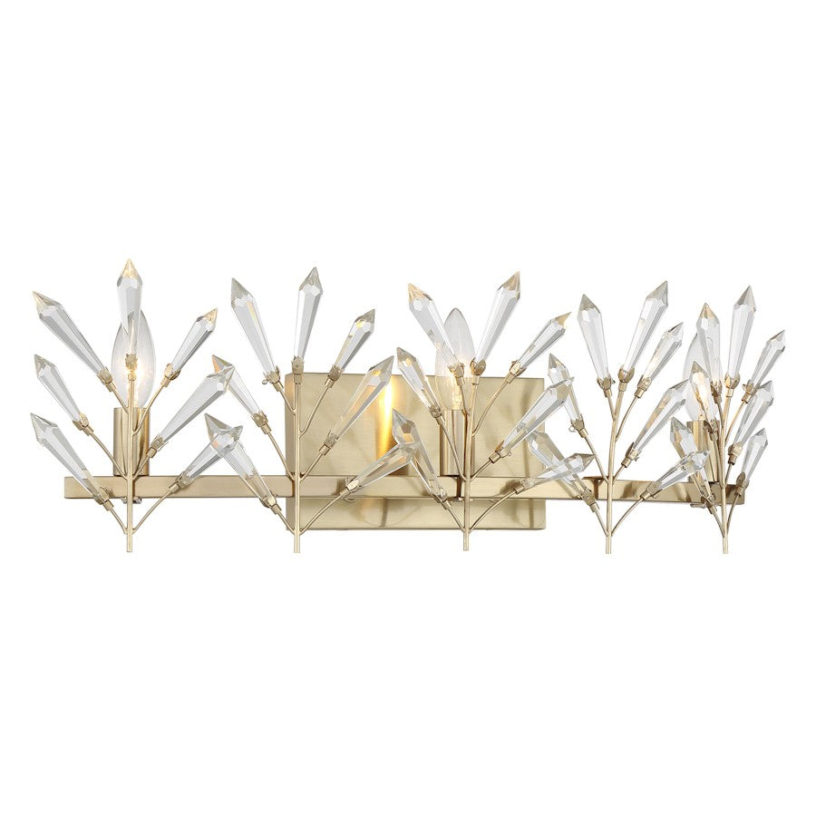 Savoy House Orianna 3 Light Bath, Noble Brass