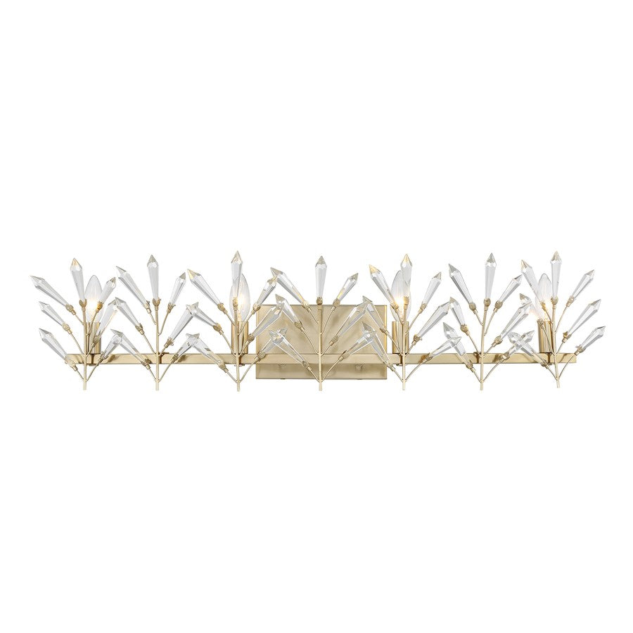 Savoy House Orianna 4 Light Bath, Noble Brass