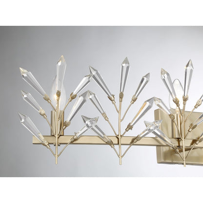 Savoy House Orianna 4 Light Bath, Noble Brass