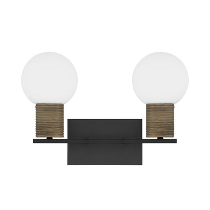 Savoy House Jarrell 2 Lt Bath Sconce, White, Matte Black