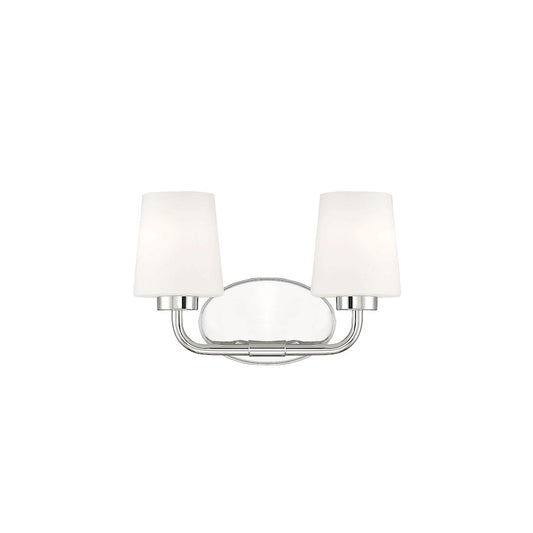 Savoy House Capra 2-Light Bathroom Vanity Light, Polished Nickel - 8-4090-2-109