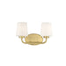 Savoy House Capra 2-Light Bathroom Vanity Light, Warm Brass - 8-4090-2-322