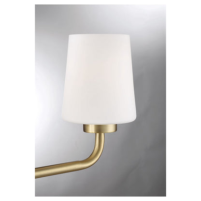 3 Light Bathroom Vanity Light, Warm Brass