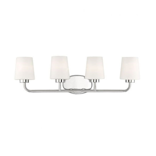 4 Light Bathroom Vanity Light, Polished Nickel