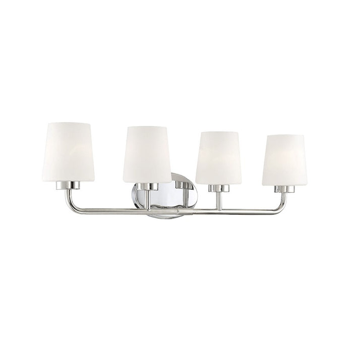 Savoy House Capra 4-Light Bathroom Vanity Light, Polished Nickel