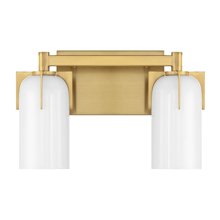 Savoy House Caldwell 2-Light Bathroom Vanity Light, Warm Brass