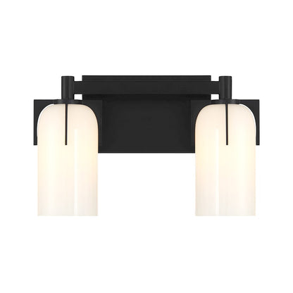 Savoy House Caldwell 2-Light Bathroom Vanity Light, Matte Black - 8-4128-2-BK