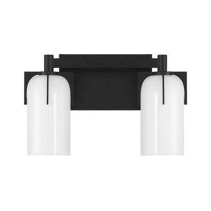 2 Light Bathroom Vanity Light, Matte Black