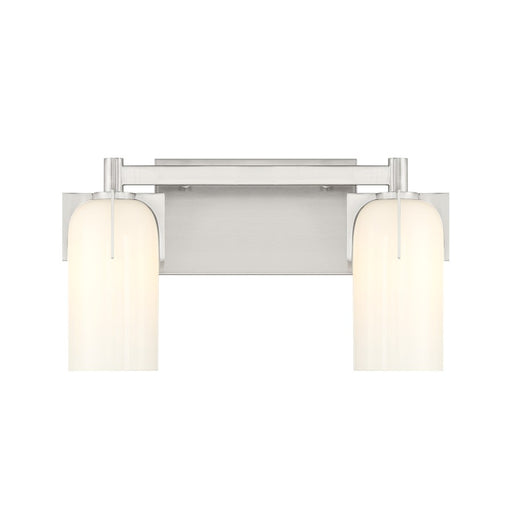 Savoy House Caldwell 2-Light Bathroom Vanity Light, Satin Nickel - 8-4128-2-SN