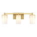 Savoy House Caldwell 3-Light Bathroom Vanity Light, Warm Brass - 8-4128-3-322