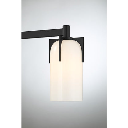 3 Light Bathroom Vanity Light, Matte Black