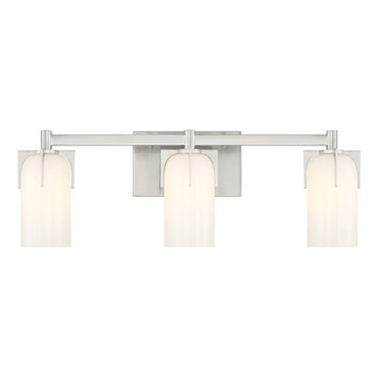 Savoy House Caldwell 3-Light Bathroom Vanity Light, Satin Nickel - 8-4128-3-SN