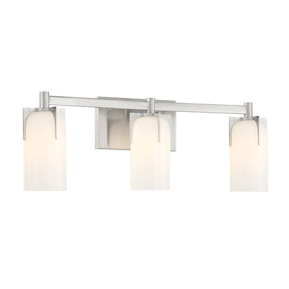 3 Light Bathroom Vanity Light, Satin Nickel