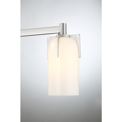 3 Light Bathroom Vanity Light, Satin Nickel