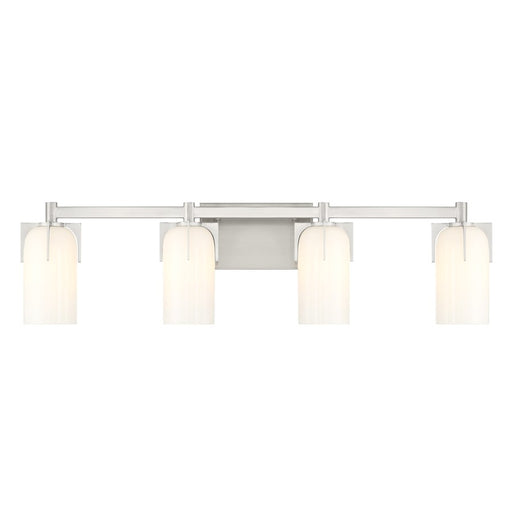 Savoy House Caldwell 4-Light Bathroom Vanity Light, Satin Nickel - 8-4128-4-SN