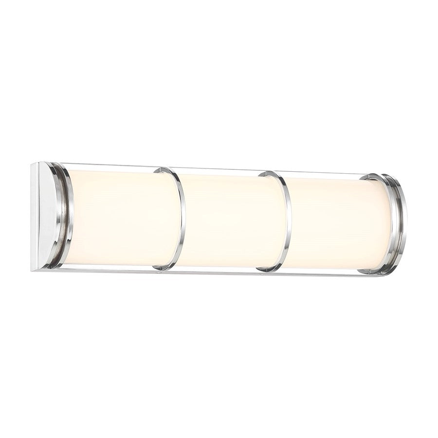 Savoy House Harper LED 16" 16" Bath Sconce, Chrome/White