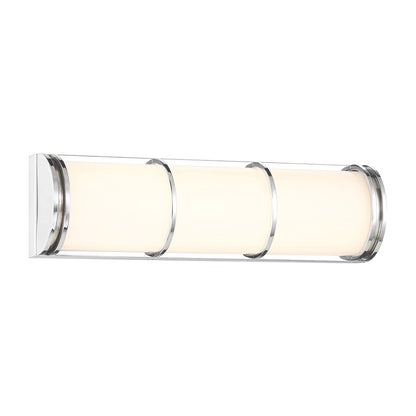 Savoy House Harper LED 16" 16" Bath Sconce, Chrome/White