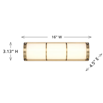 Savoy House Harper LED 16" Bath Sconce, Warm Brass