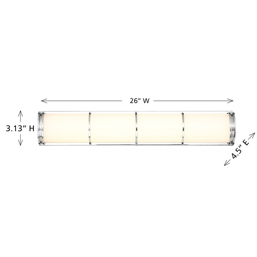 Savoy House Harper LED 26" Bath Sconce/White Etched
