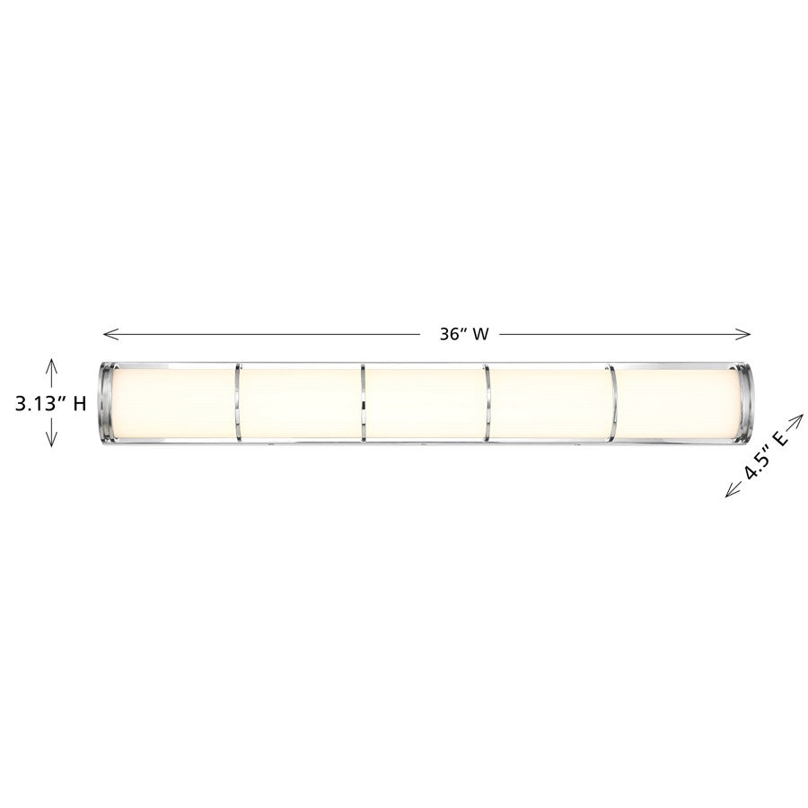Savoy House Harper LED 36" Bath Sconce/White Etched