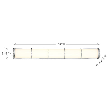 Savoy House Harper LED 36" Bath Sconce/White Etched