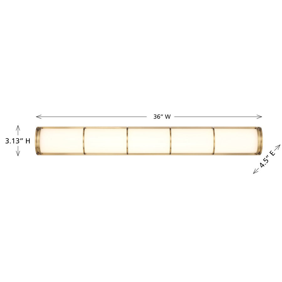 Savoy House Harper LED 36" Bath Sconce, Warm Brass