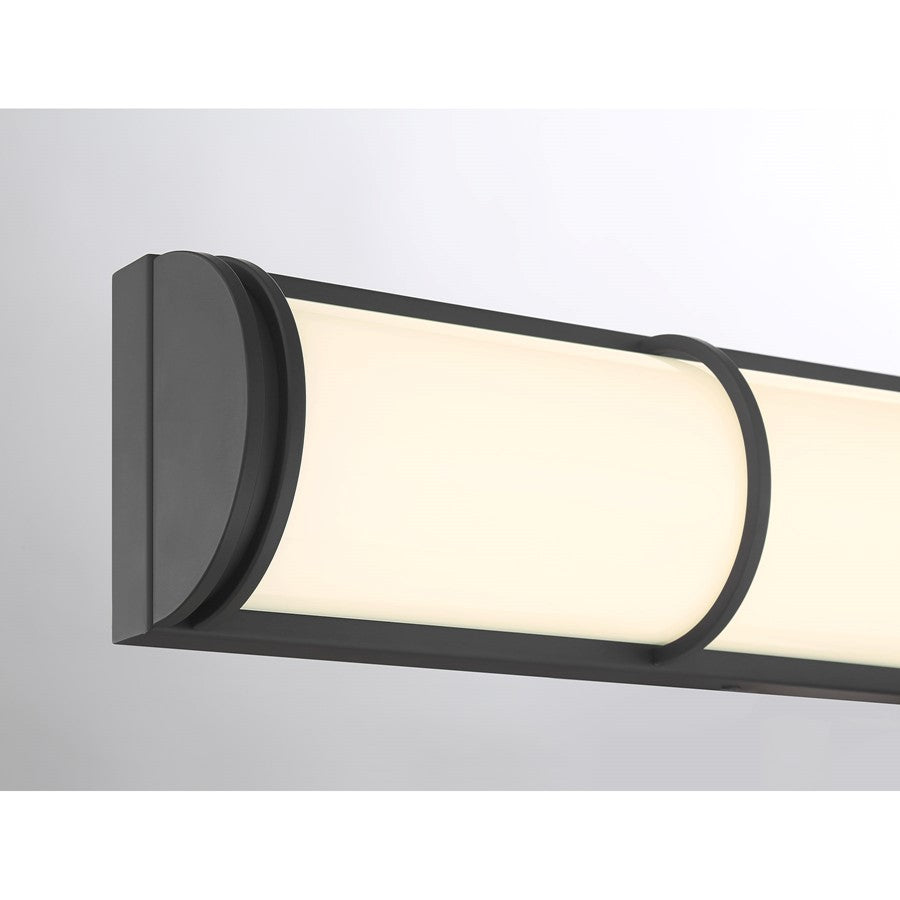 Savoy House Harper LED 36" Bath Sconce, White, Matte Black