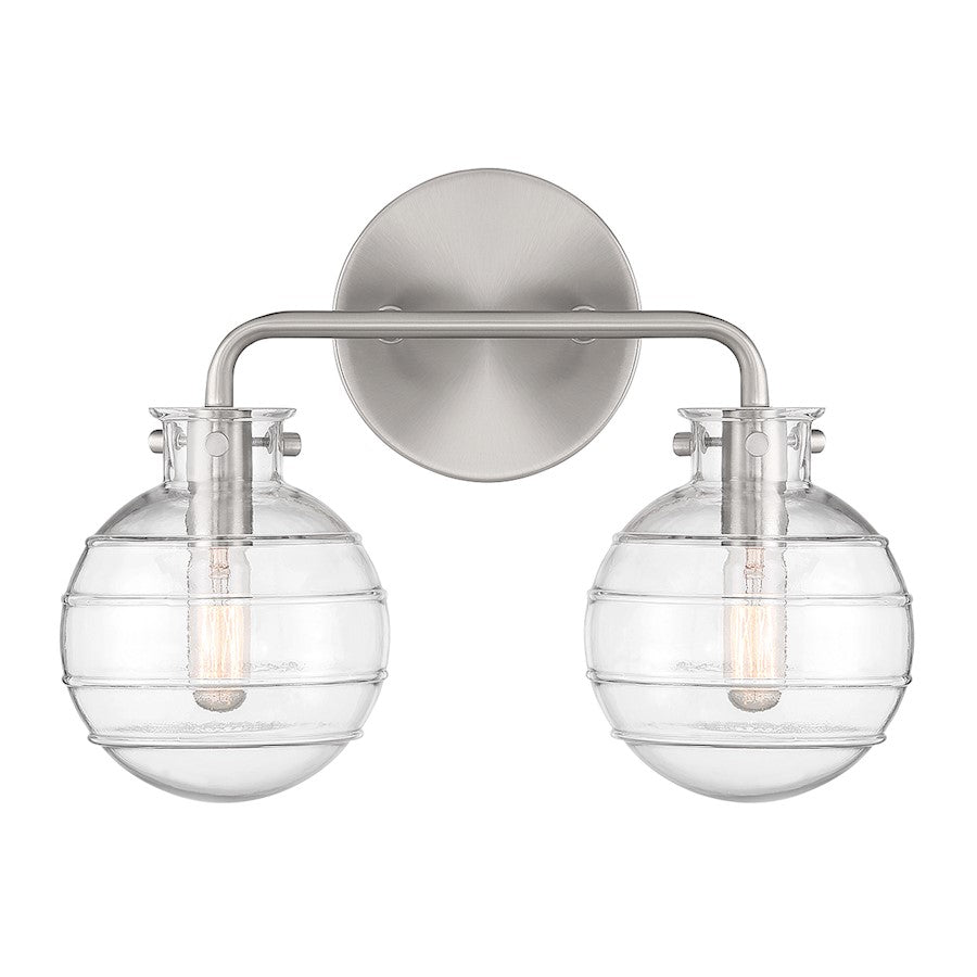 2 Light Bathroom Vanity Light, Matte Black