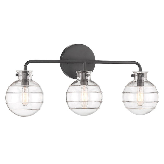 Savoy House Mason 3-Light Bathroom Vanity Light, Matte Black