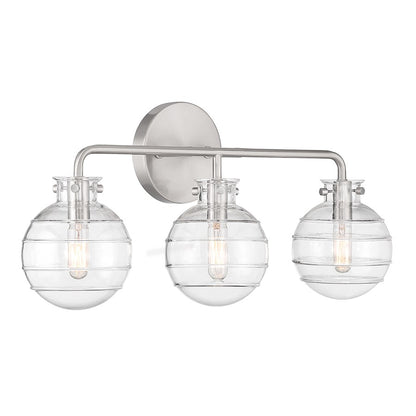 3 Light Bathroom Vanity Light, Matte Black