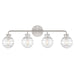 Savoy House Mason 4-Light Bathroom Vanity Light, Satin Nickel - 8-4300-4-SN