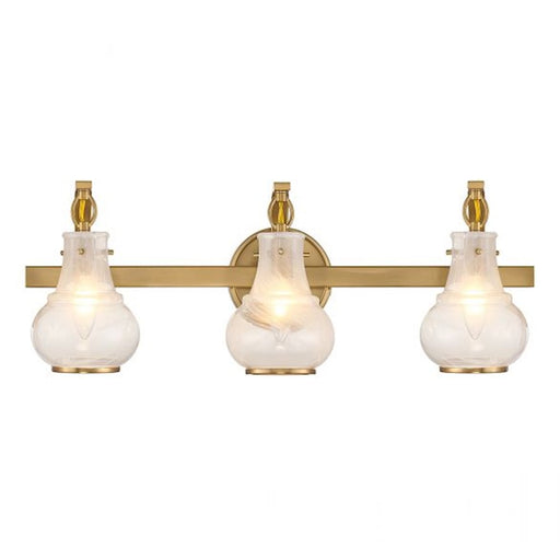 Savoy House Adams 3-Light Bathroom Vanity Light, Warm Brass - 8-4417-3-322