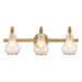 Savoy House Adams 3-Light Bathroom Vanity Light, Warm Brass - 8-4417-3-322