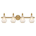 Savoy House Adams 4-Light Bathroom Vanity Light, Warm Brass - 8-4417-4-322