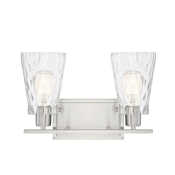 Savoy House Vaughan 2-Light Bathroom Vanity Light, Satin Nickel - 8-4508-2-SN