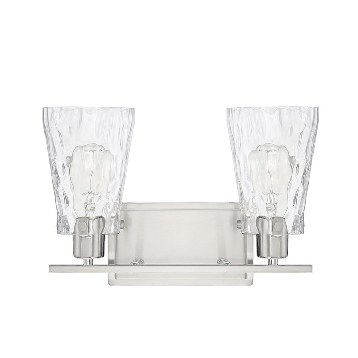 Savoy House Vaughan 2-Light Bathroom Vanity Light, Satin Nickel