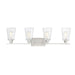 Savoy House Vaughan 4-Light Bathroom Vanity Light, Satin Nickel - 8-4508-4-SN