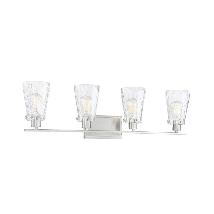 Savoy House Vaughan 4-Light Bathroom Vanity Light, Satin Nickel